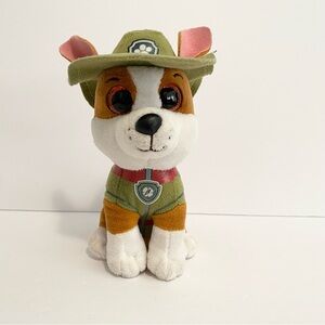 Ty Paw Patrol Tracker Plush Chihuahua Dog Green Hat Stuffed Animal 6”